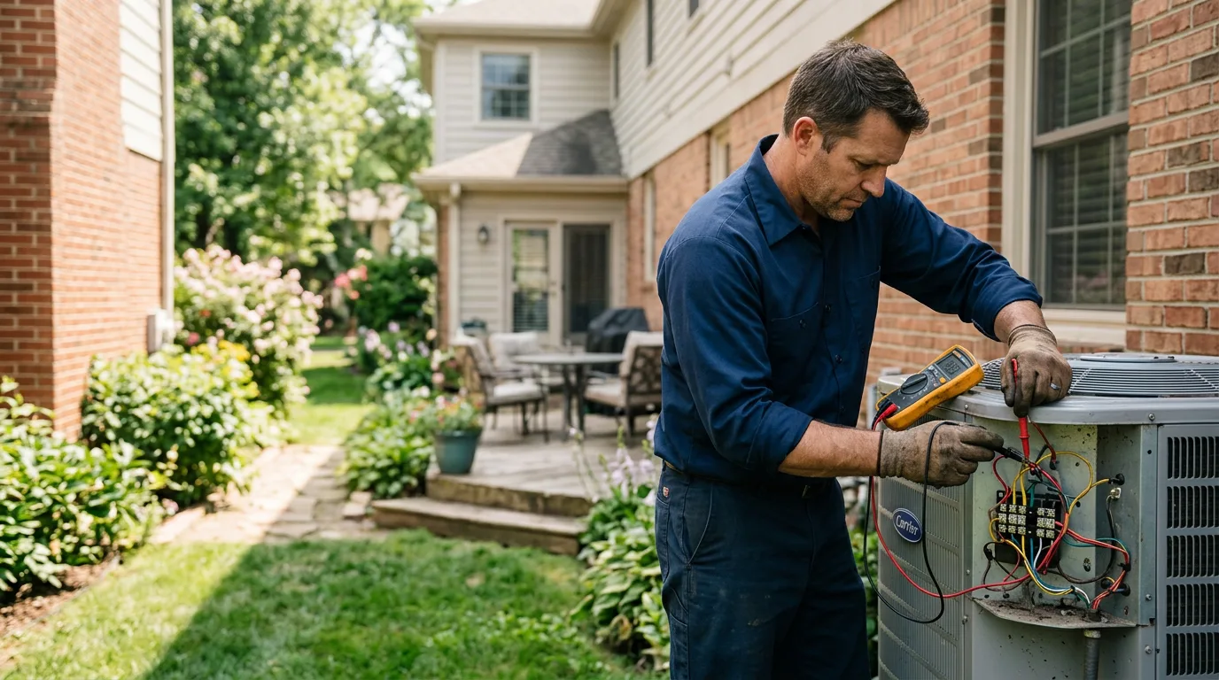 HVAC technician working near Kingston, UT